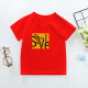 New Summer Cotton Short Sleeves Red #CE01