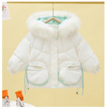 Kids cotton jacket thickening