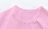 New Summer Cotton Short Sleeves Pink#Cz01