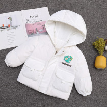 Kids cotton jacket thickening White #B01