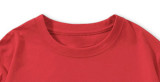New Summer Boys' Cotton Short Sleeves Red #T04