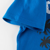 New Summer Cotton Short Sleeves Blue #R01