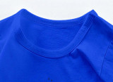 New Summer Cotton Short Sleeves Blue # T001