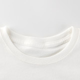 New Summer Cotton Short Sleeves White #R01