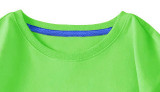 New Summer Cotton Short Sleeves Green #CE01