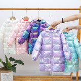 Children's Down jacket medium length #C006