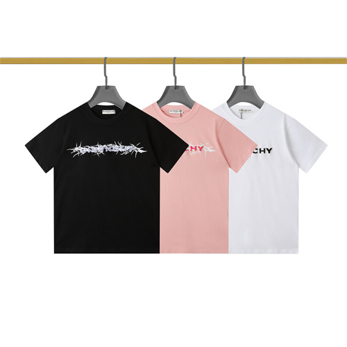 GIVENCHY Embroidery T-shirts Asian Size: S-2XL