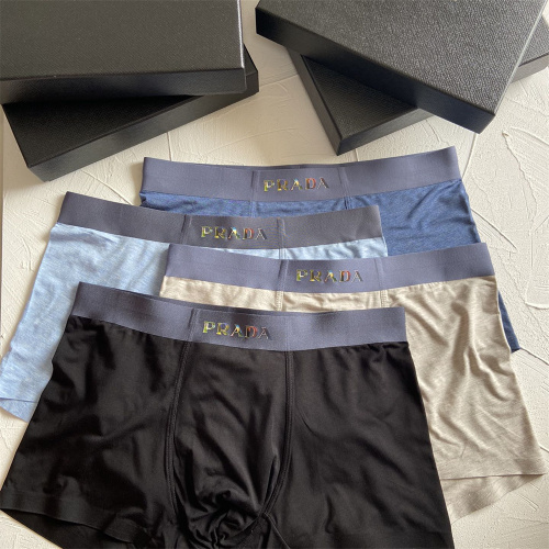 【4pcs Boxer】PRADA Underpants Asian Size: L-3XL