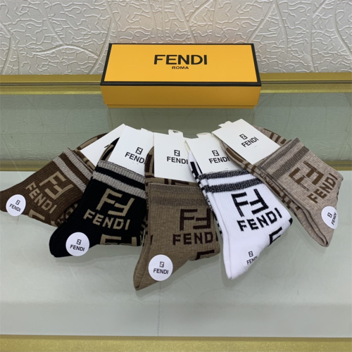 【5 Pairs Boxer】FENDI Socks