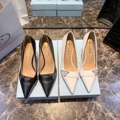 US【5-8.5】PRADA Women's High-Heel Dress Shoes With Box