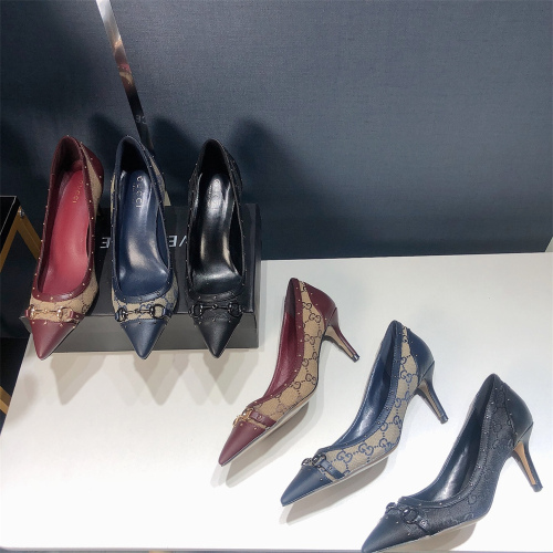 US【5-10】GUCCI Women's High-Heel Dress Shoes With Box