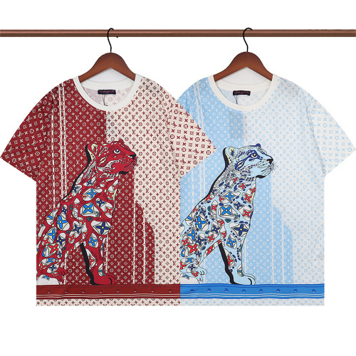 LV Print T-shirts Asian Size: S-2XL