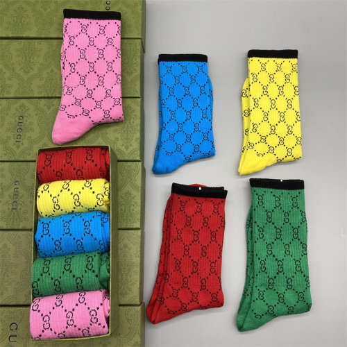 【5 Pairs Boxer】GUCCI Socks