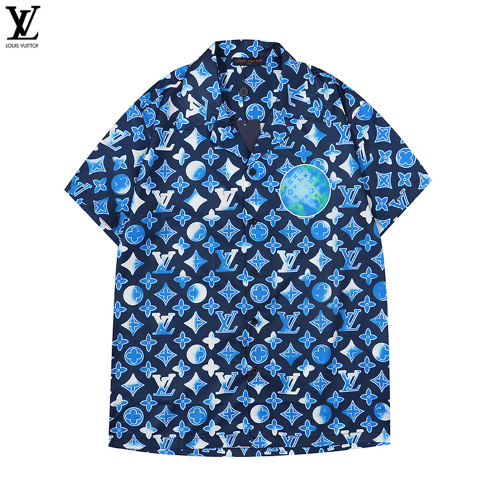 LV Short Sleeved Shirts Asian Size: M-3XL