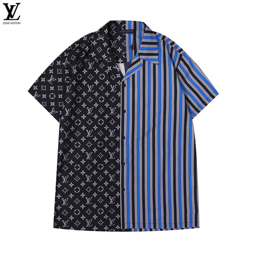 LV Short Sleeved Shirts Asian Size: M-3XL