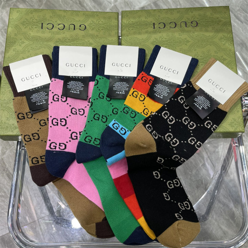 【5 Pairs Boxer】GUCCI Socks