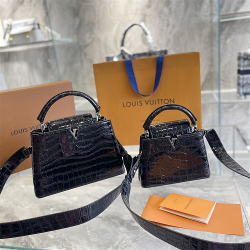 LV Capucines Crocodile Pattern Handbag Top Quality With Box