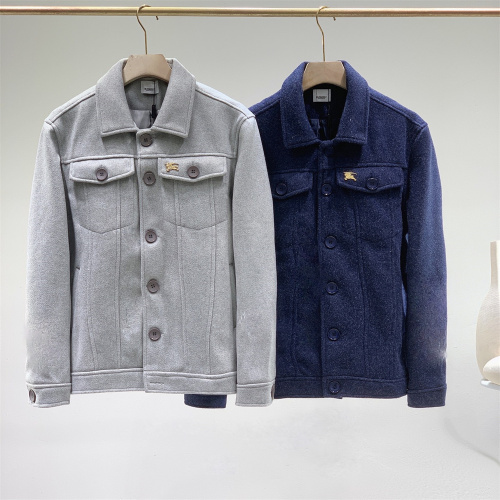 BURBERRY Wool & Blends Coat Asian Size: M-2XL