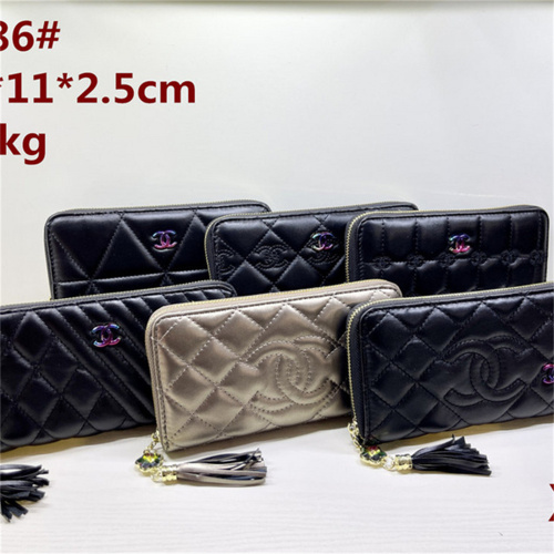 CHANEL Zipper Wallets With Box