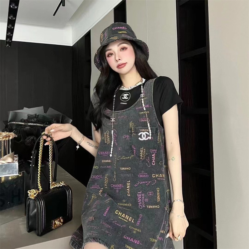 CHANEL Denim Tank Dress Asian Size: S-L