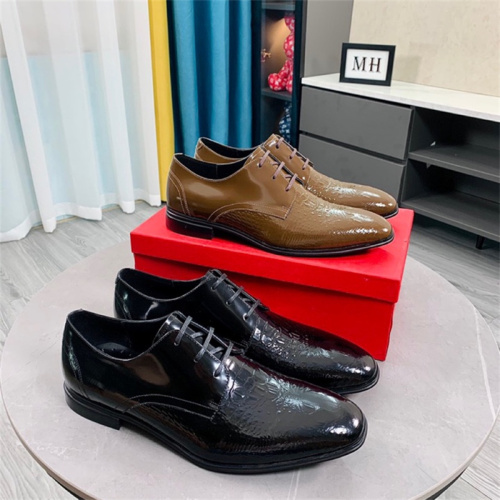Ferragamo【2 Colors】Dress Shoes Top Quality With Box