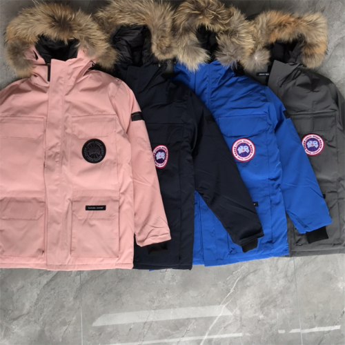 Canada Goose 8 Color Embroidery Down Jacket Raccoon Fur Collar Top quality Size XS-2XL xyz21091887
