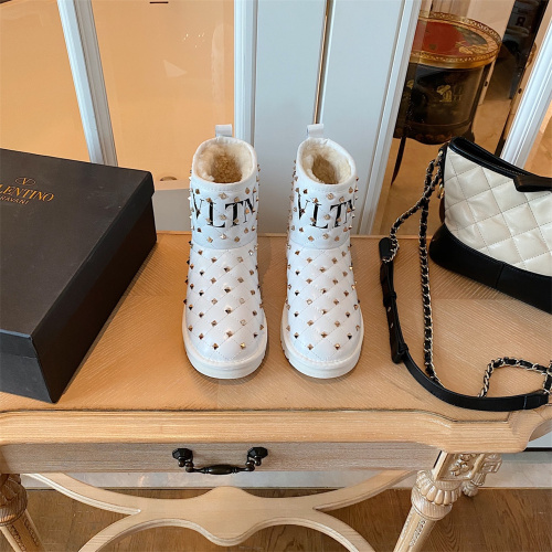 US【5-8.5】VALENTINO【2 Color】Women's Snow Boots With Box