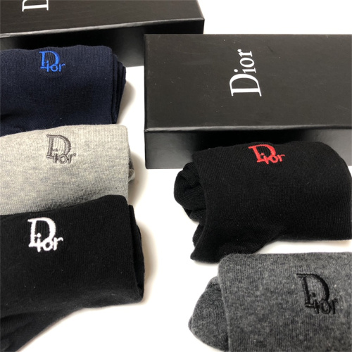 【5 Pairs Boxer】DIOR Socks