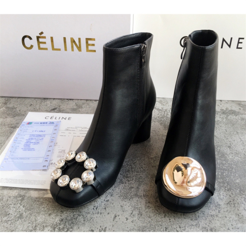 CELINE【1 Color】6.5CM High Heel Boots Size: 35-40 With Box