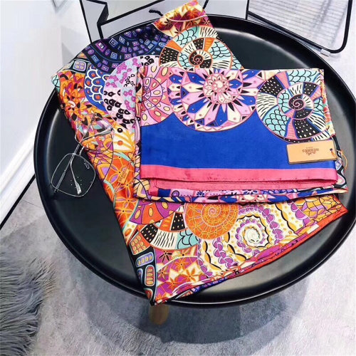 HERMES【2 Color】Silk Scarf Size: 180*90CM Optional Box