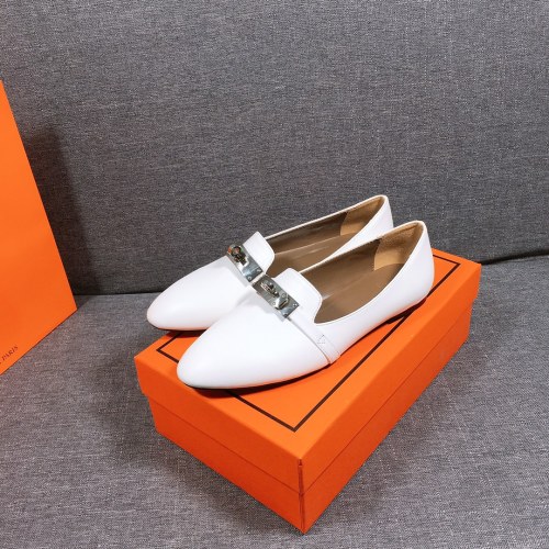 US【5-10】HERMES【6 Color】Women's Loafers With Box