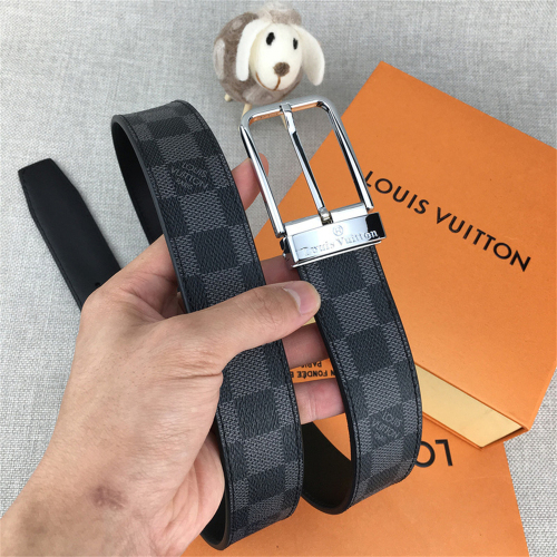 【3.4 CM】LV【6 Colors】Belt Optional Box High-Quality Cowhide Material