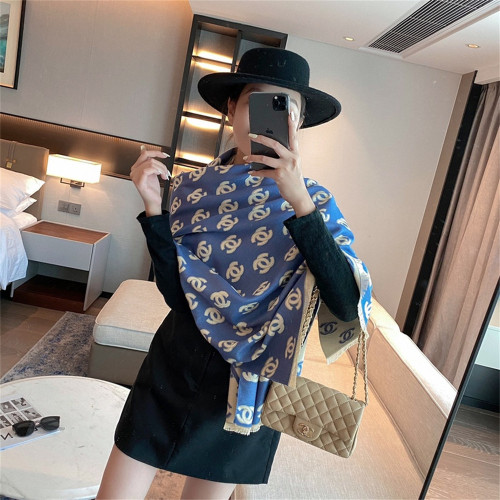 CHANEL【5 Color】Scarves Size: 180*70CM High Quality Optional Box