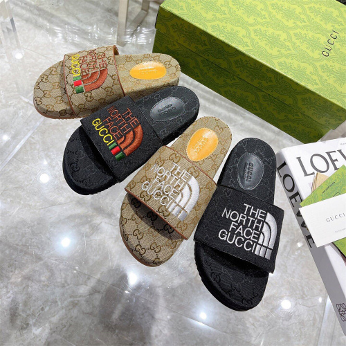 US【5-11】GUCCI x THE NORTH FACE Slippers With Box