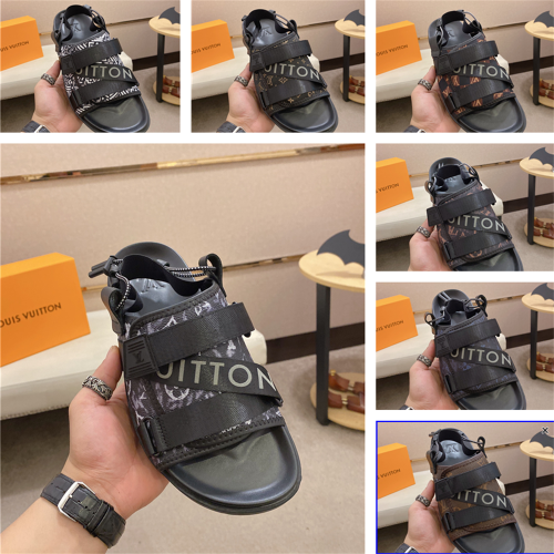 US 6-10 LV Slip-On Slippers Top Quality With Box