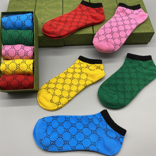 【5 Pairs Boxer】GUCCI Socks
