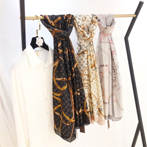 GUCCI Silk Scarf Size: 180*70CM Optional Box