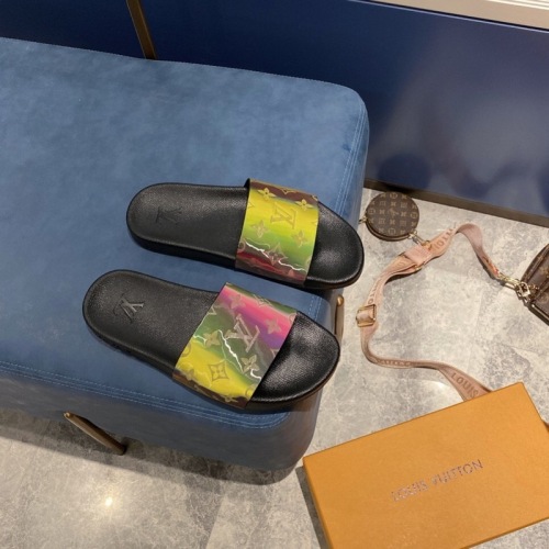 LV Women Flat 2 Color Slippers Colorful With Box Eur Size 35-44 xyz21091772