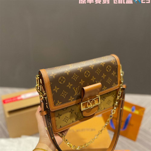 LV Dauphine Flap Bag With Box