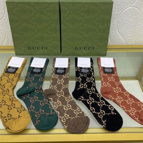 【5 Pairs Boxer】GUCCI Socks
