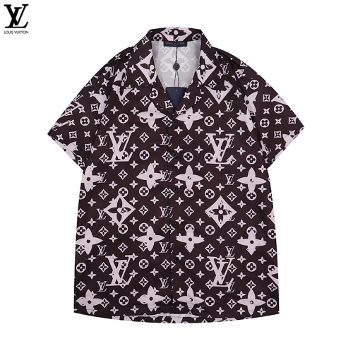 LV Short Sleeved Shirts Asian Size: M-3XL