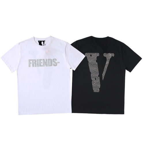 VLONE Rhinestone T-shirt 4 Color Size:S-XL xyz21082224
