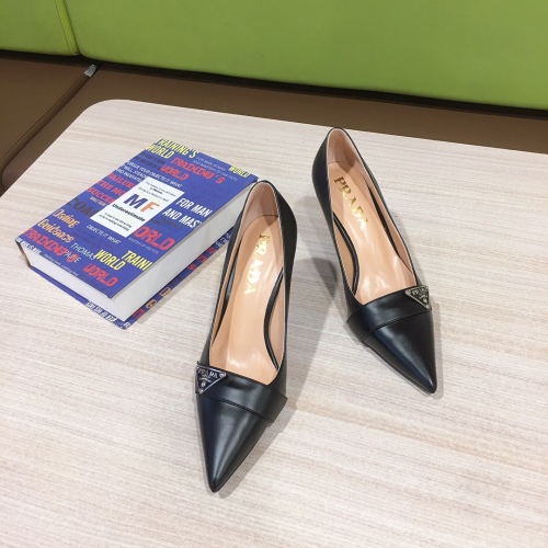 US【5-10】PRADA【2 Color】Women's High-Heel Dress Shoes With Box