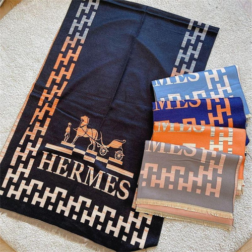HERMES【5 Color】Scarves Size: 180*70CM High Quality Optional Box