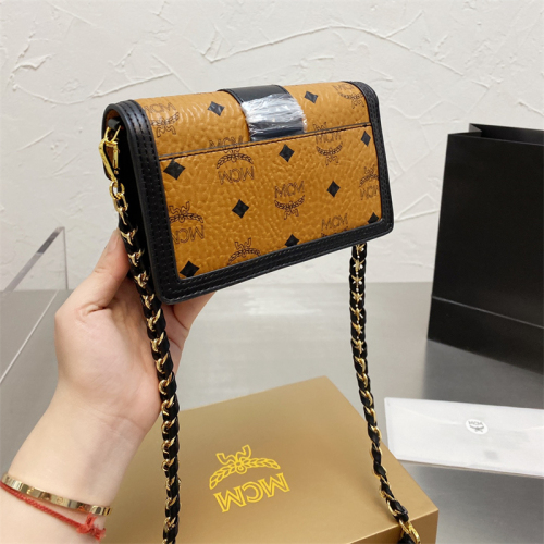 MCM Gold Visetos Size: 19*10CM With Box
