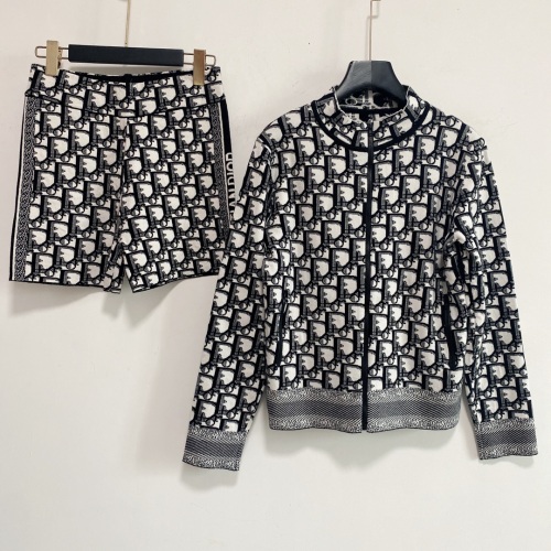 Woman Dior Tracksuits jacket + shorts size S-L ys21072102