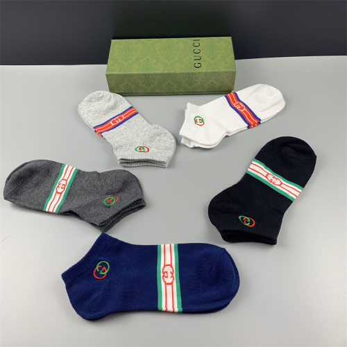 【5 Pairs Boxer】GUCCI Socks