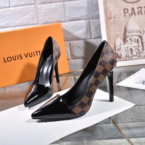 US【5-10】LV Women's High-Heel Dress Shoes With Box