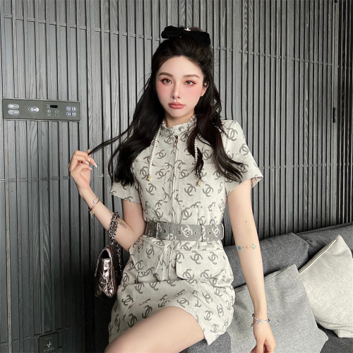 CHANEL Denim Dress Asian Size: S-L