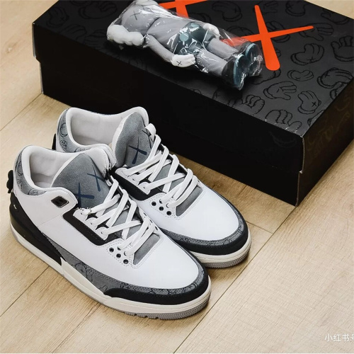 US【5.5-11】KAWS x Nike Air Jordan AJ3 Give Away KAWS Dolls High Quality With Box 36-45
